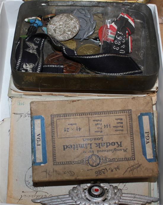 Various WW2 German Nazi books, stamps, ephemera, etc